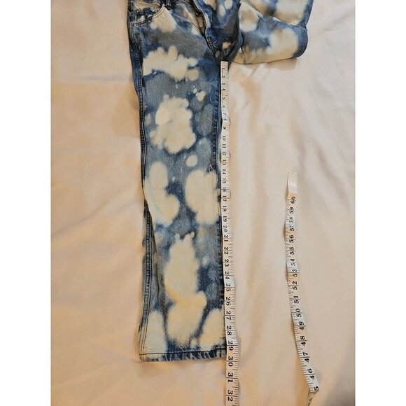 Revice Jeans Ex Boyfriend Button Fly Blue Bleached Faded Clouds 28 X 30 - Picture 4 of 7